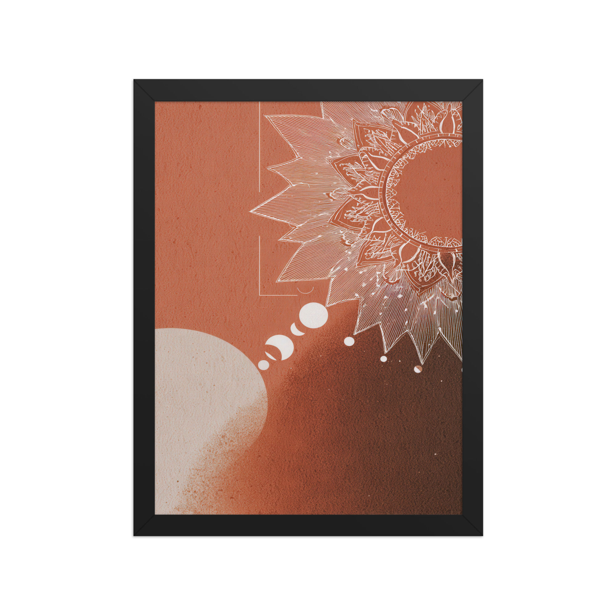 Framed Geometric Boho Art – Trendy Decor Piece