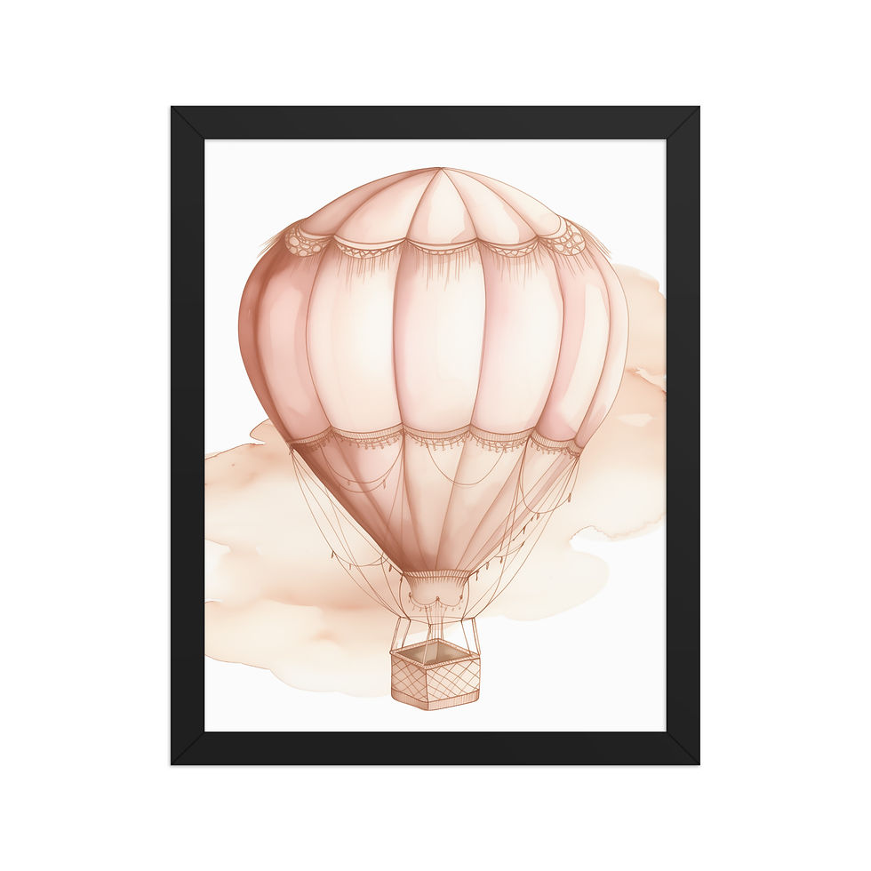 Thumbnail: Away | Whimsical Framed Nursery Prints for Kids' Rooms | Adorable Wall Art