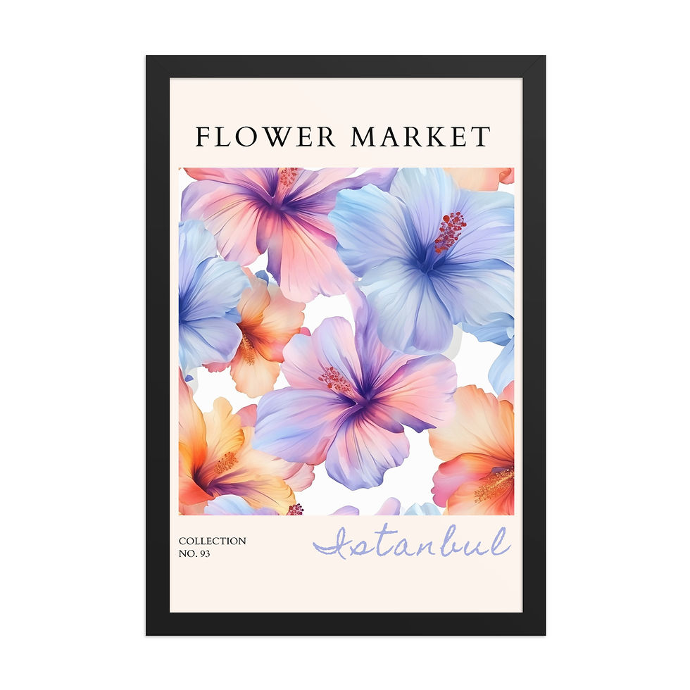 Thumbnail: Istanbul | Framed Botanical Wall Art: Nature Prints from Global Citiesoster
