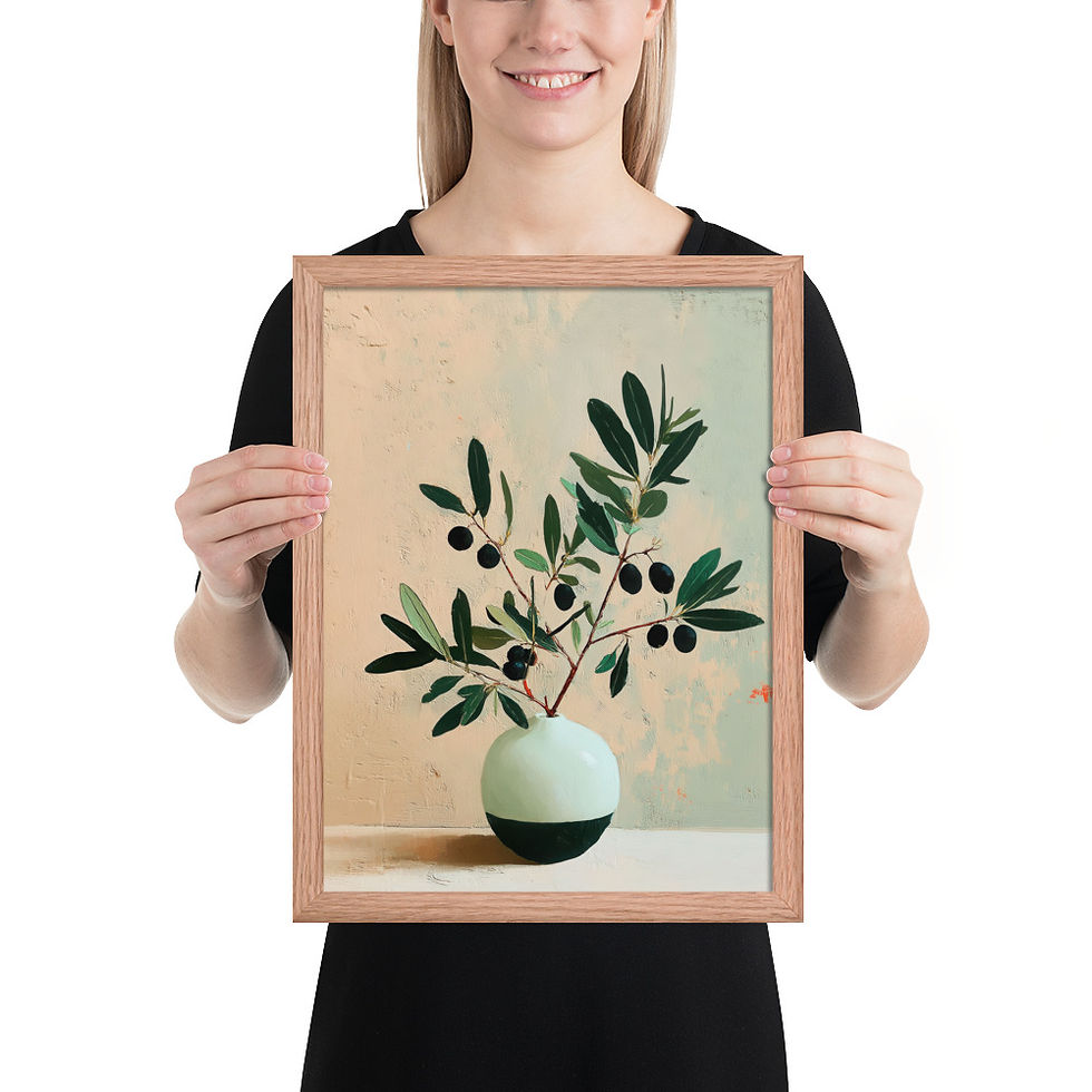 Thumbnail: Vibrant Gouache Wall Art for Living Room Accent