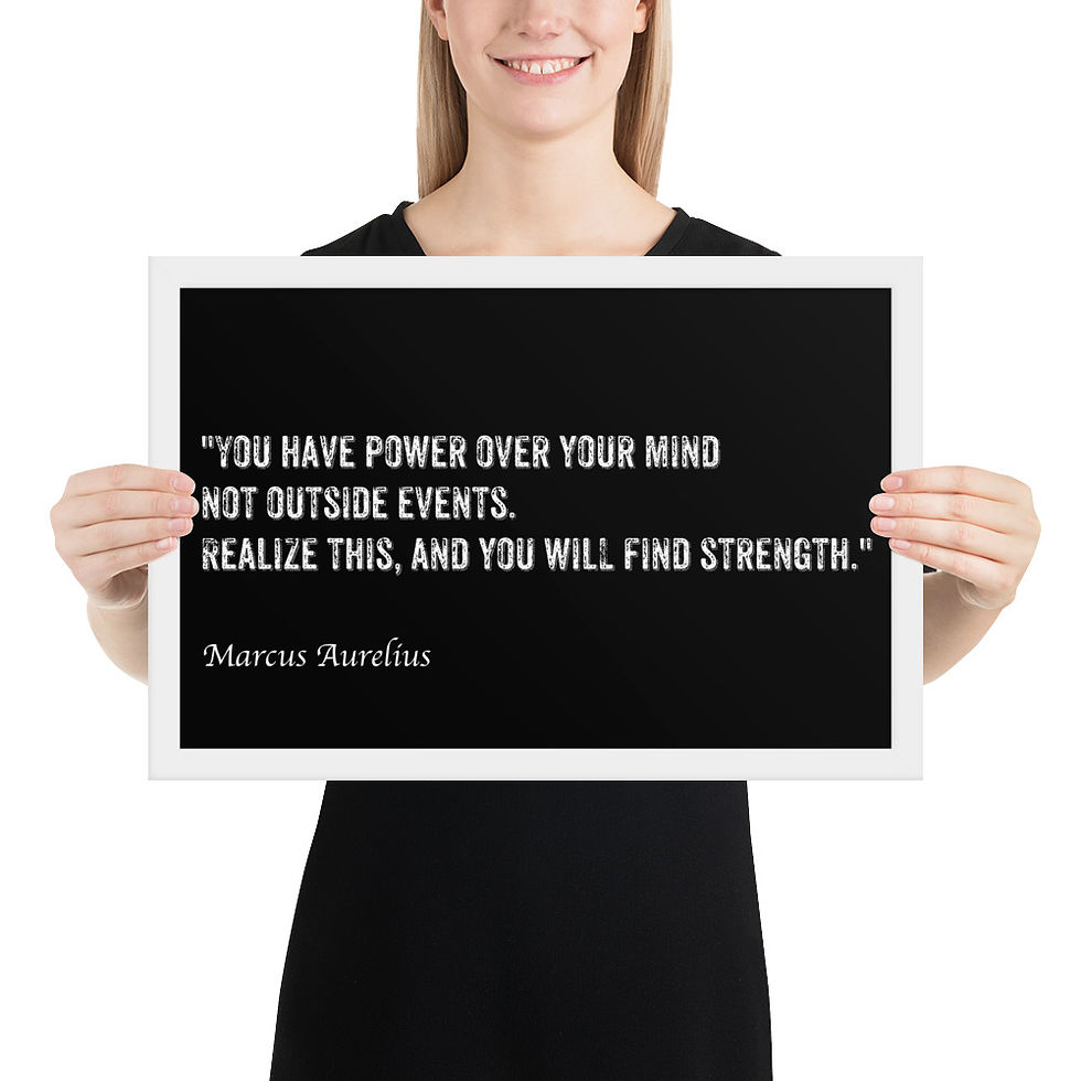 Thumbnail: Minimalist Stoic Quote Poster for Home Decor