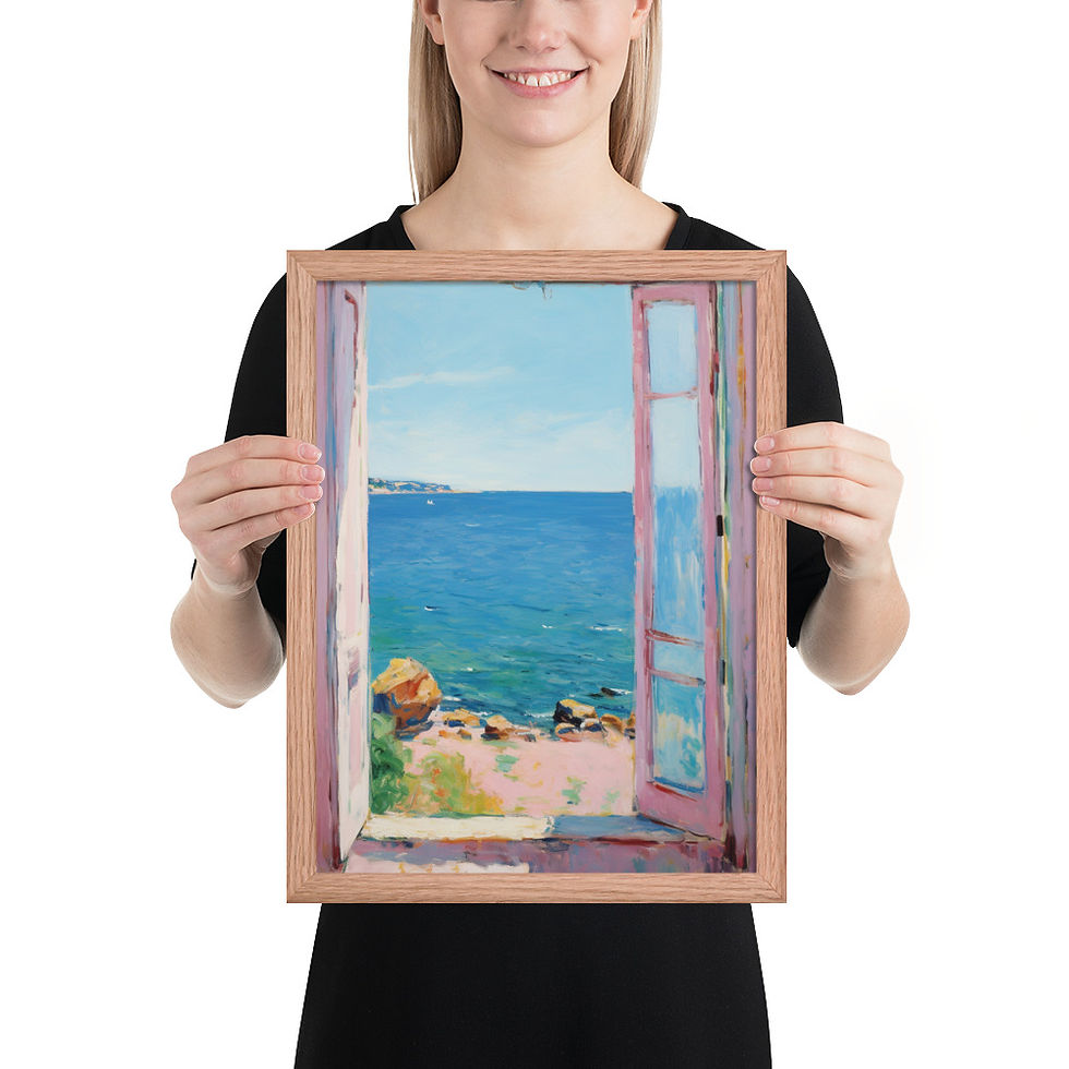 Thumbnail: Vibrant Abstract Framed Wall Art for Modern Decor