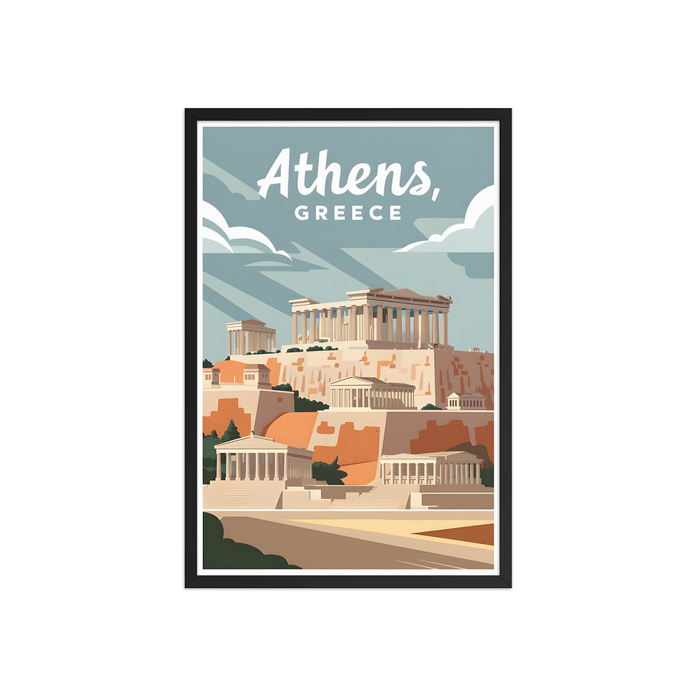 Thumbnail: Athens, Greece III Modern Travel Art