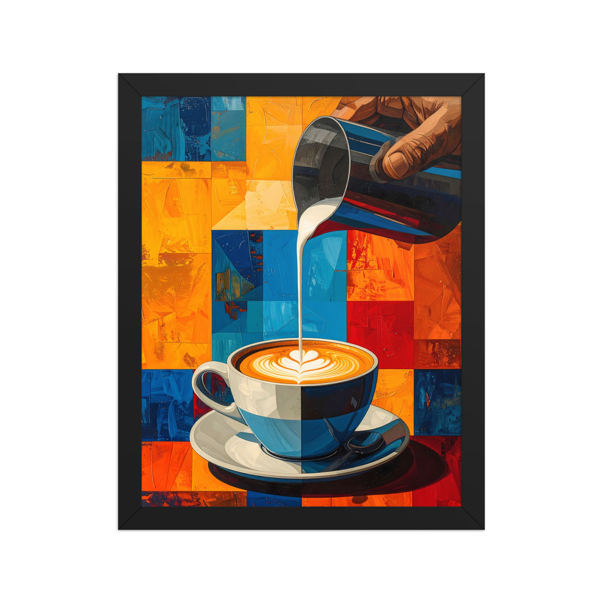 Abstract Coffee Art