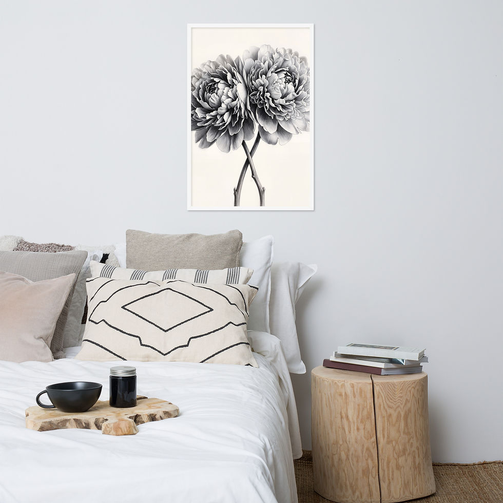 Thumbnail: Paired Peonies — Graphite Study
