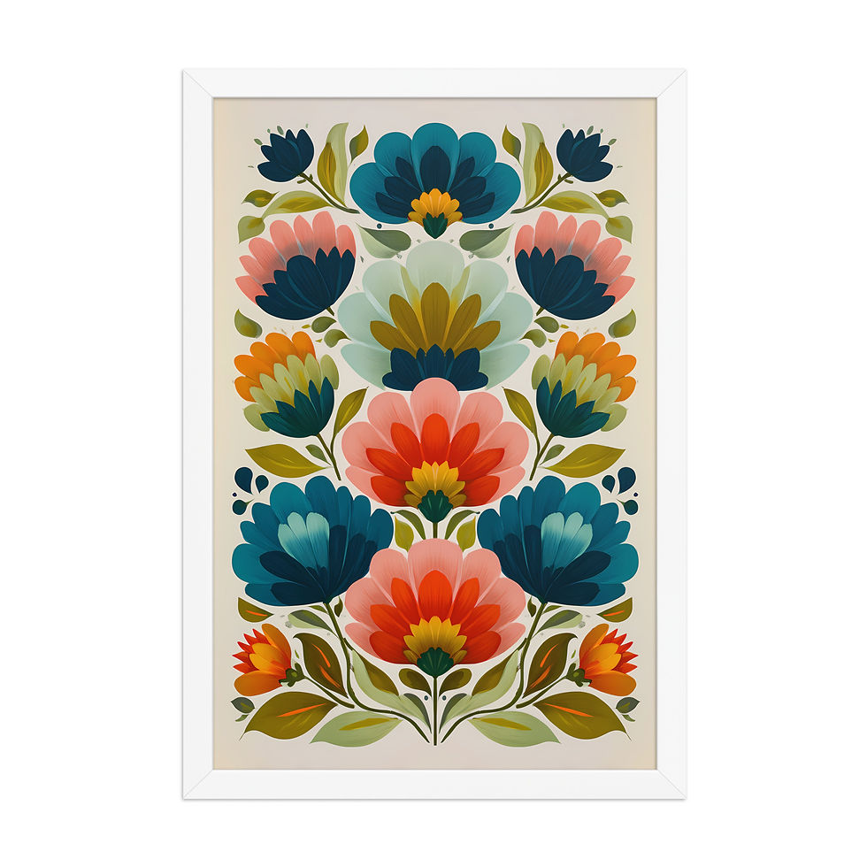 Thumbnail: Nature-Inspired Scandinavian Wall Art - Botanical Folk Prints