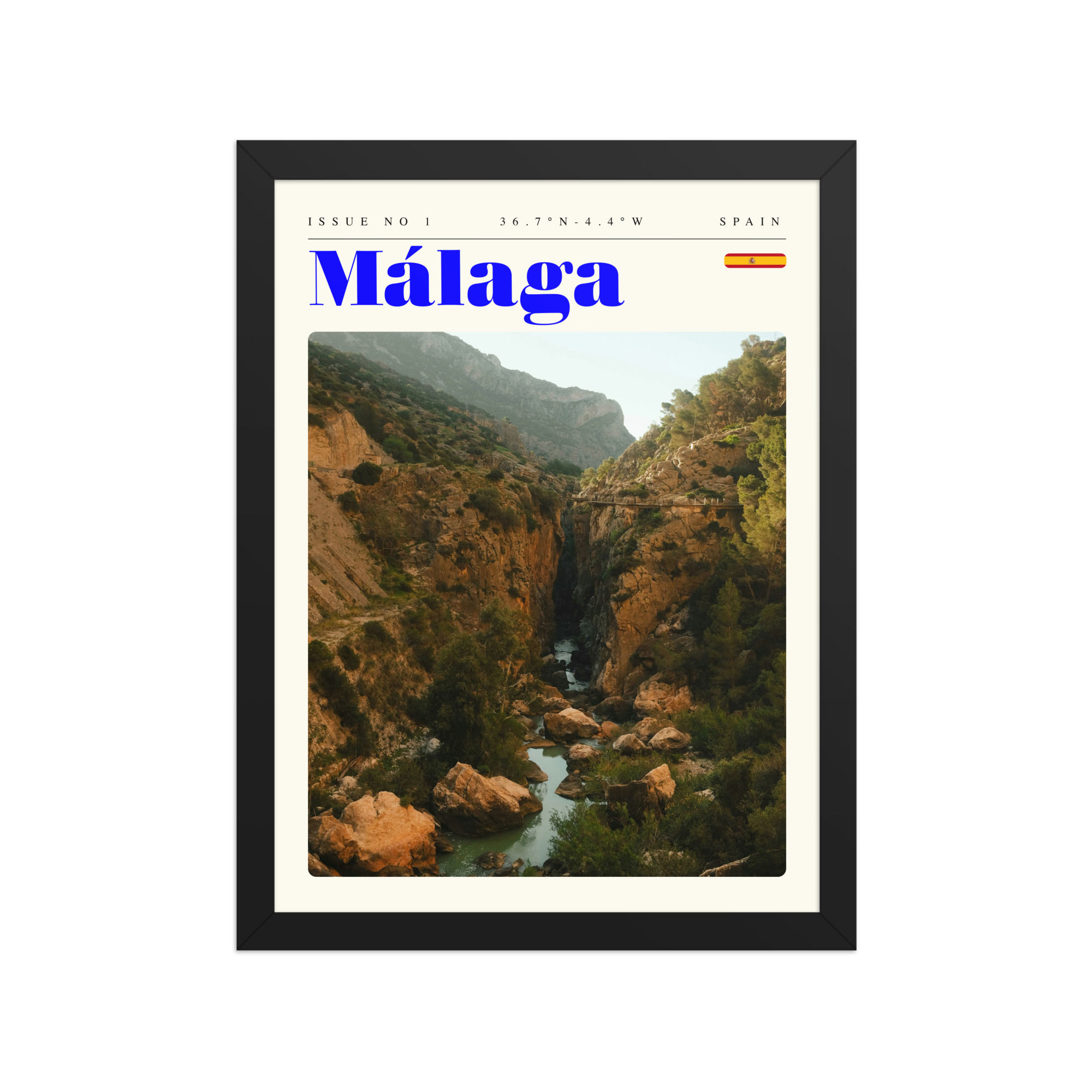 Malaga | Framed Travel Posters: Explore Iconic European City Prints