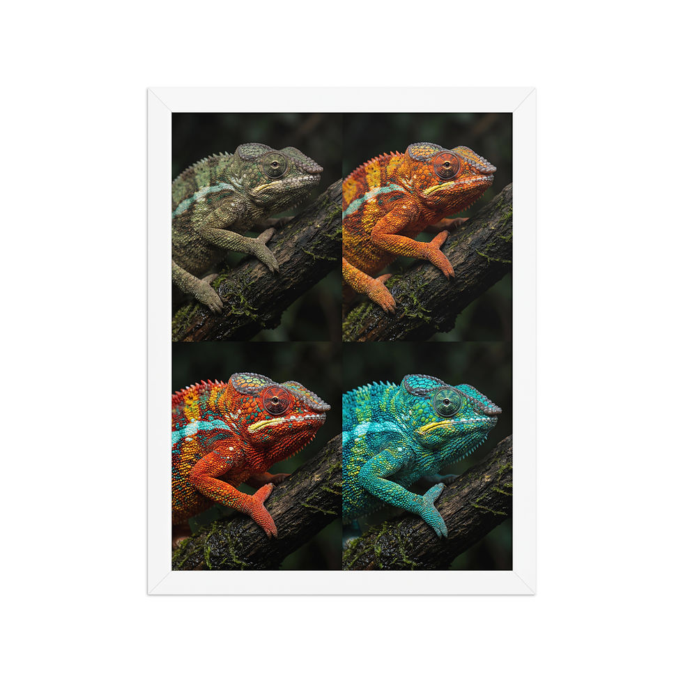 Thumbnail: Close up Chameleon Framed Wall Art