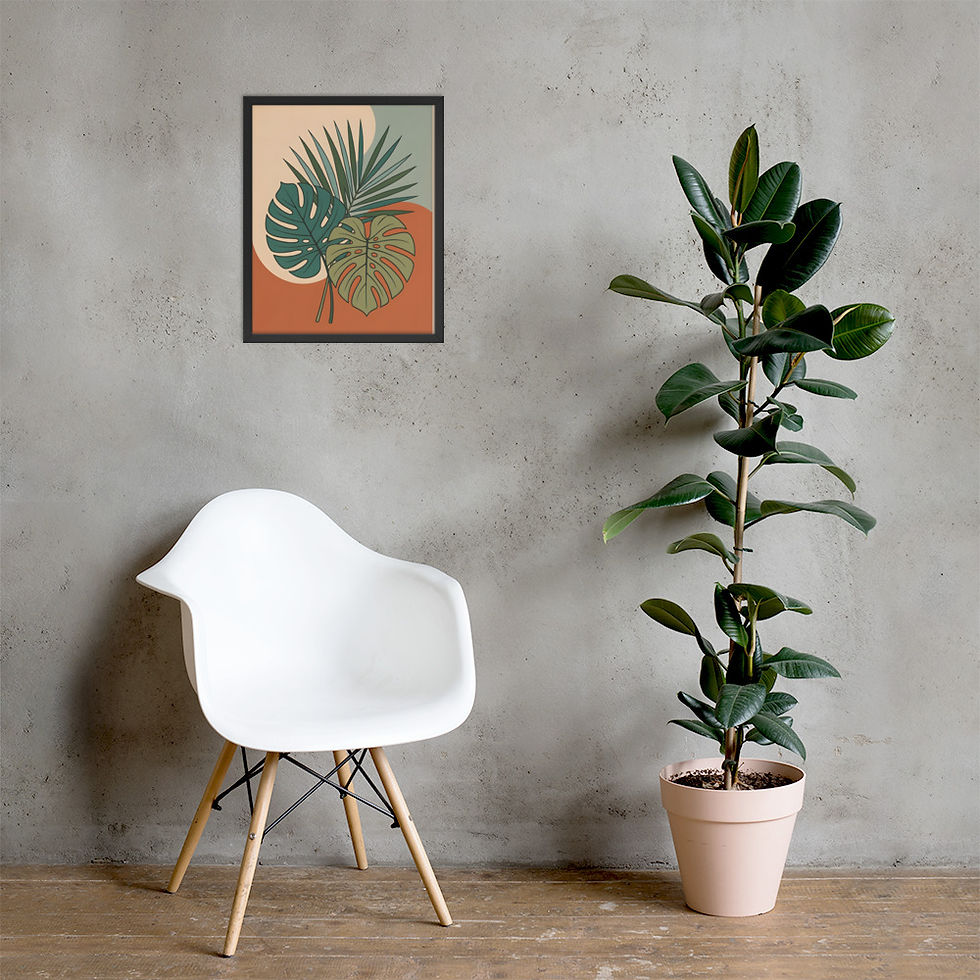 Thumbnail: Mid-century Botanical Study Framed Art Print