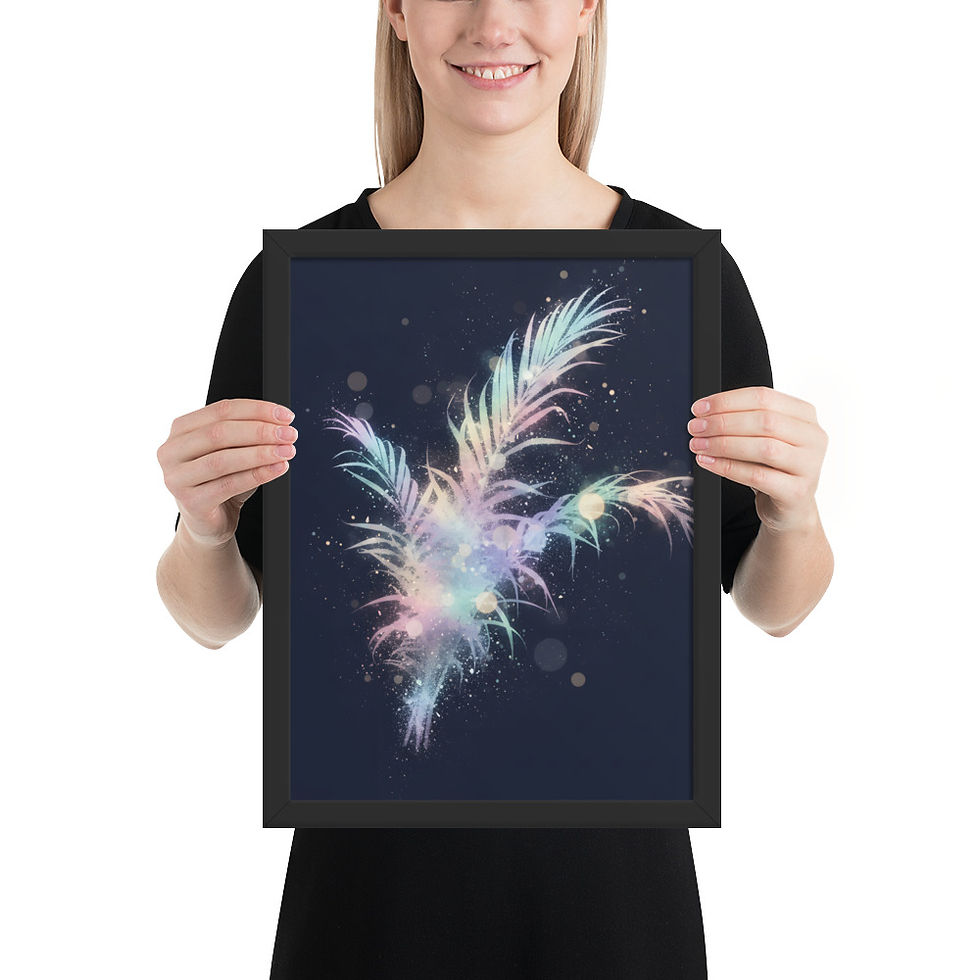 Thumbnail: Abstract Color Fronds Art Print