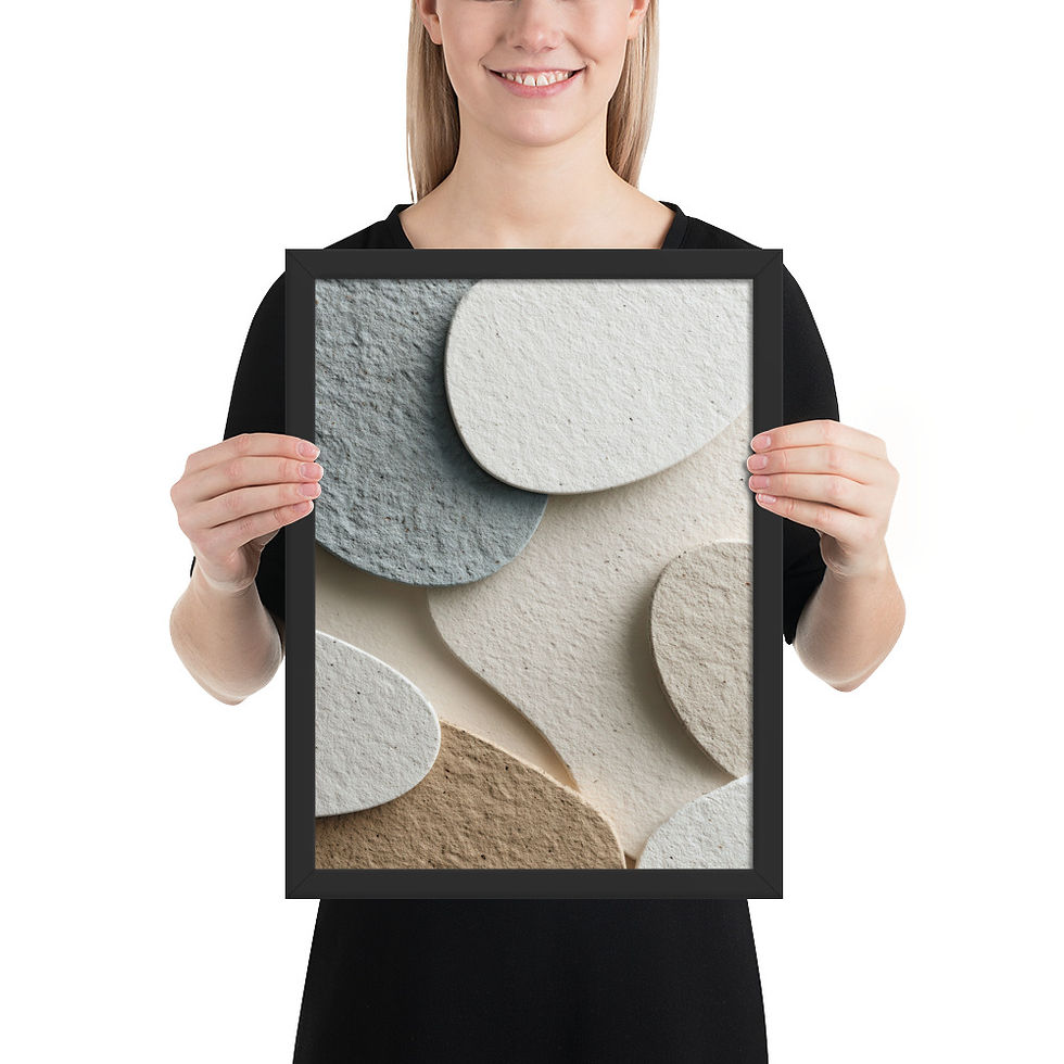 Thumbnail: Framed Abstract Shapes Art – Modern Design Piece
