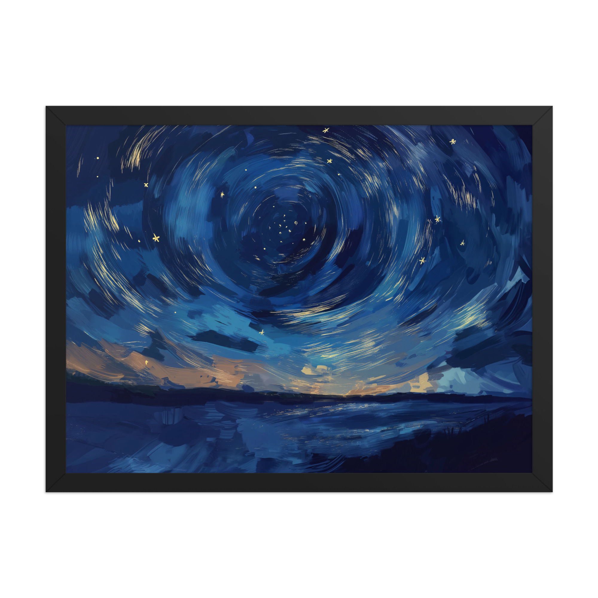 Starry Skies Expressionism Oil Style Painting