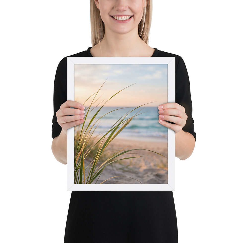 Thumbnail: Beach Grass at Sunset – Coastal Dune Photography Print