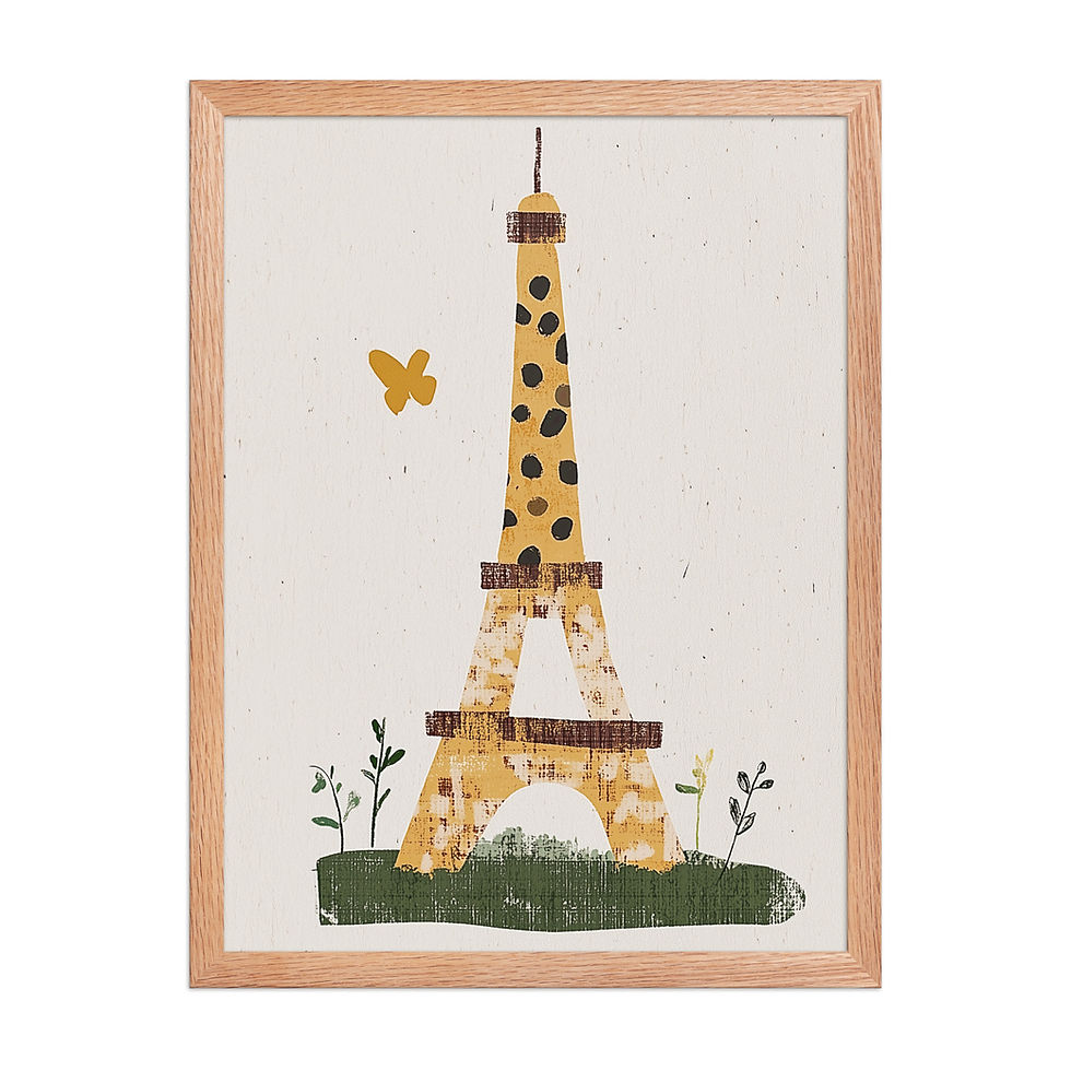Thumbnail: Eiffel Tower | Children's Bedroom | Nursery Wall Art