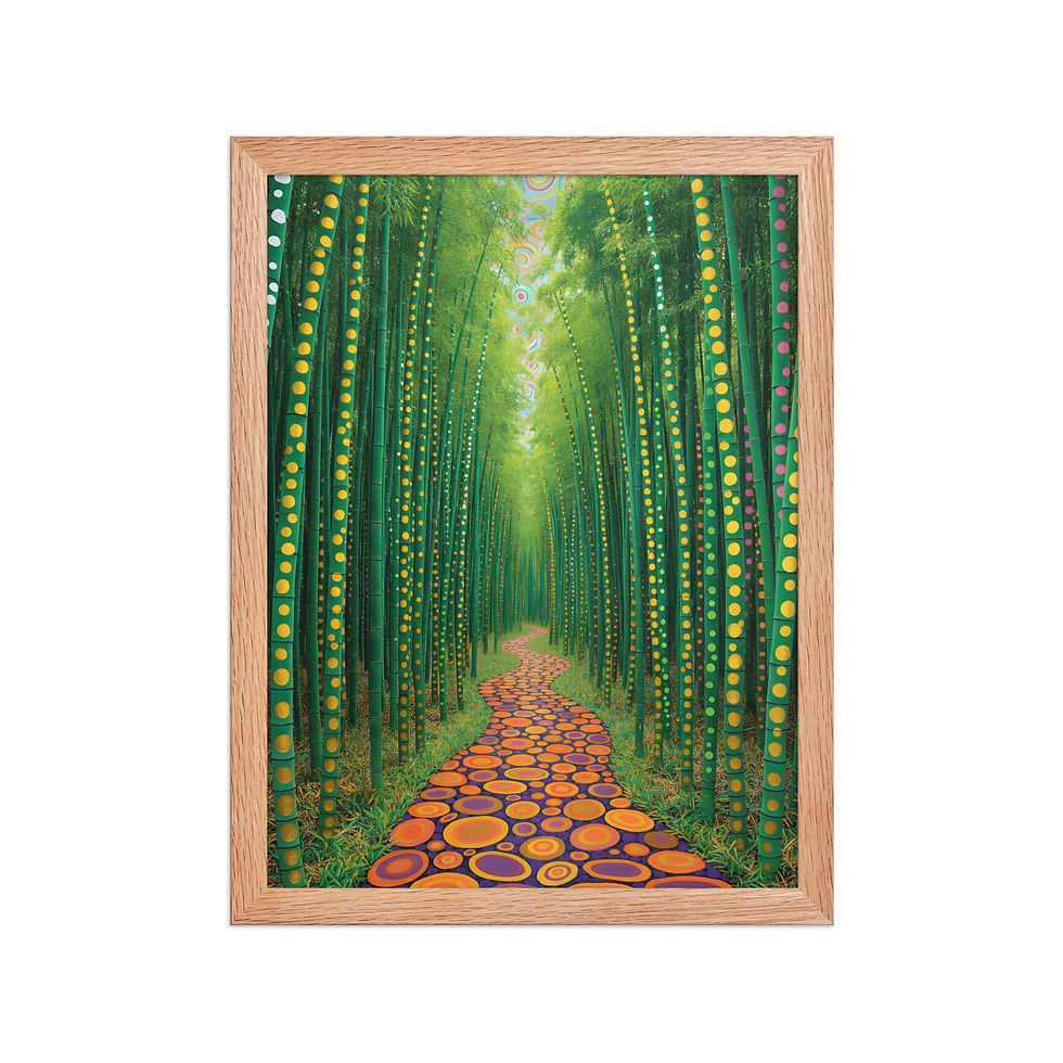 Thumbnail: Bamboo Forest Yayoi Inspired Art Print