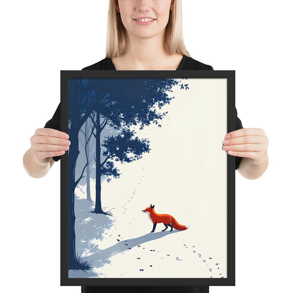 Thumbnail: Lone Fox in the Snow Art Print