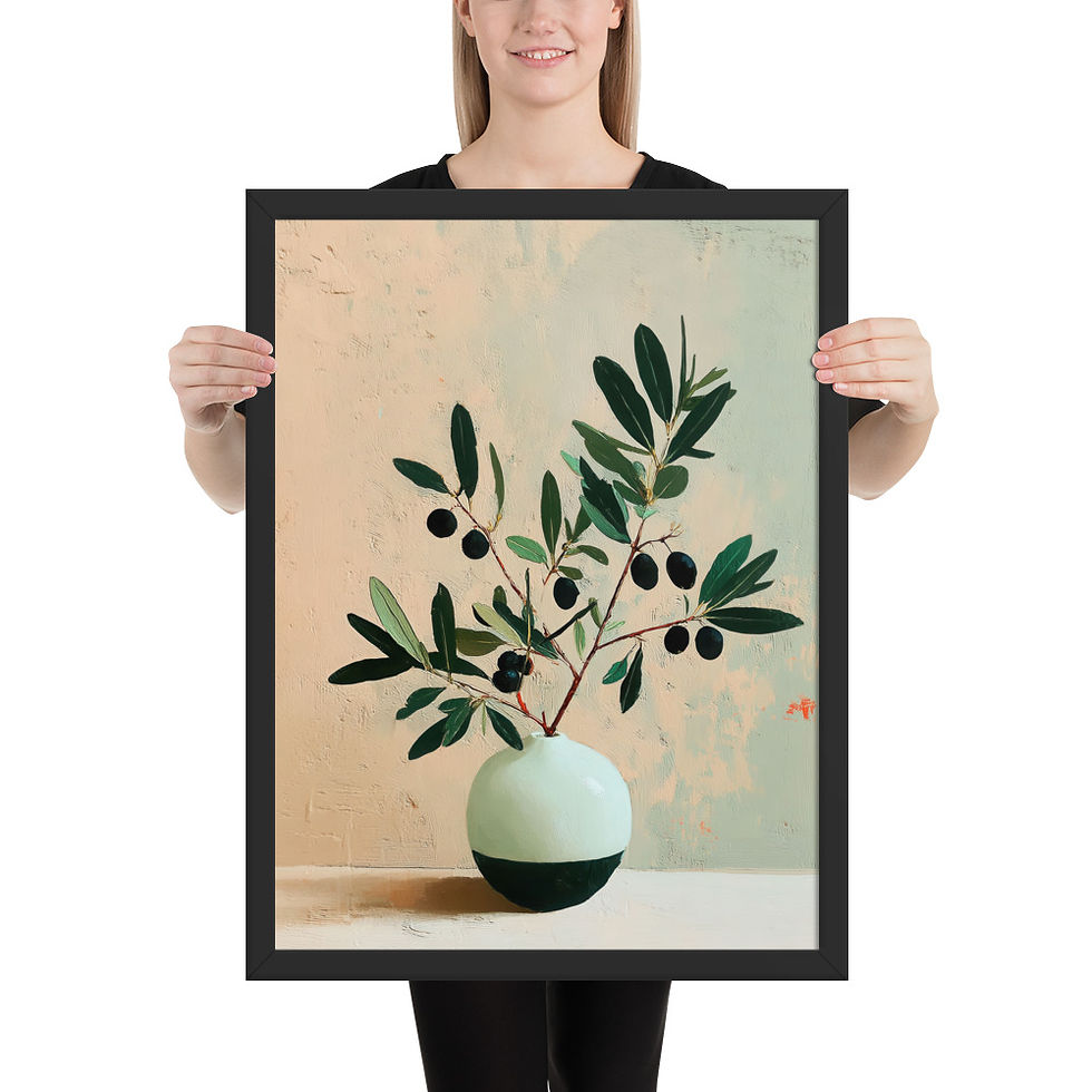 Thumbnail: Vibrant Gouache Wall Art for Living Room Accent