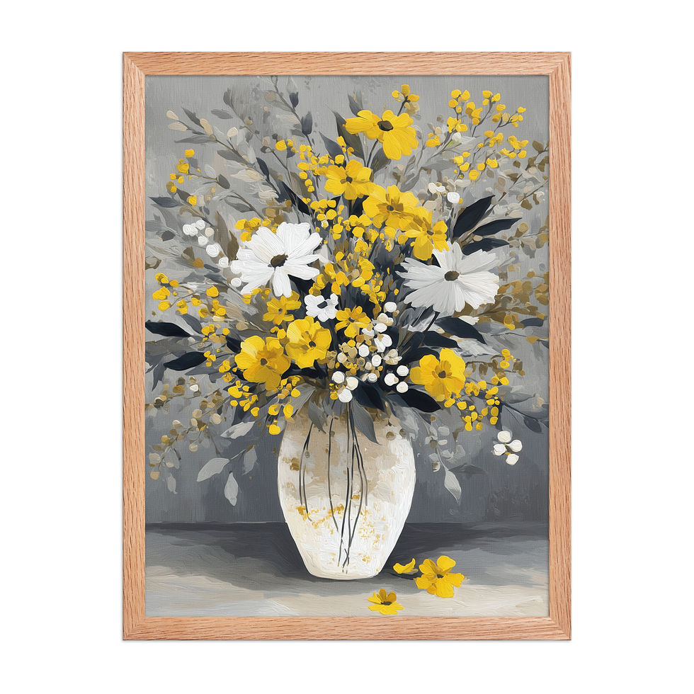 Thumbnail: Eclectic Botanical Art Print - Framed Floral Decor iii