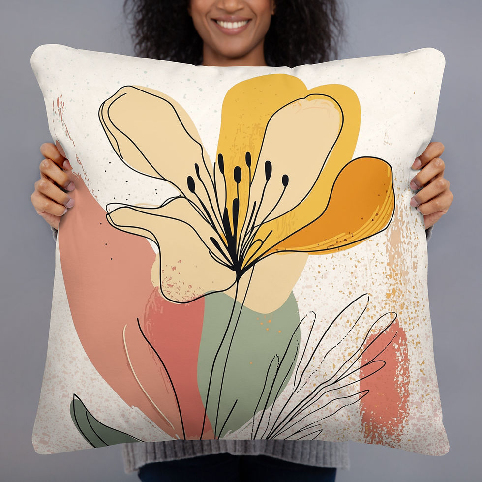 Thumbnail: Boho Chic Cushion – Unique Textured Throw Pillow