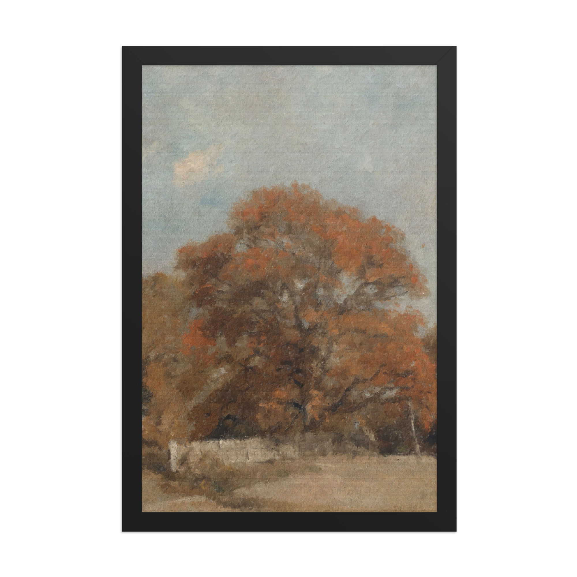 Autumn Oak Vintage Art Print