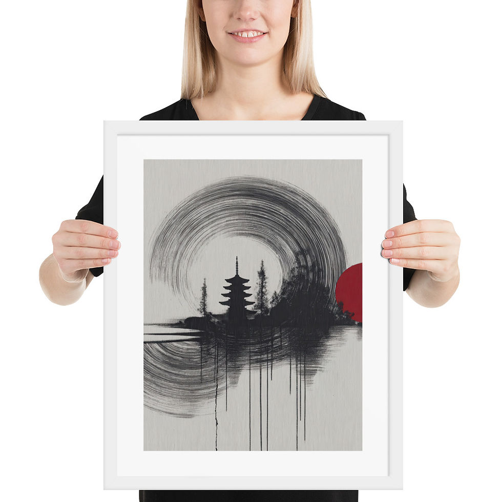 Thumbnail: Japandi Landscape Sumi-e Inspired