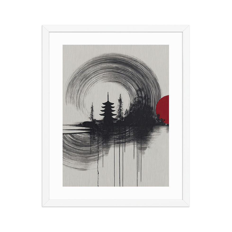 Thumbnail: Japandi Landscape Sumi-e Inspired