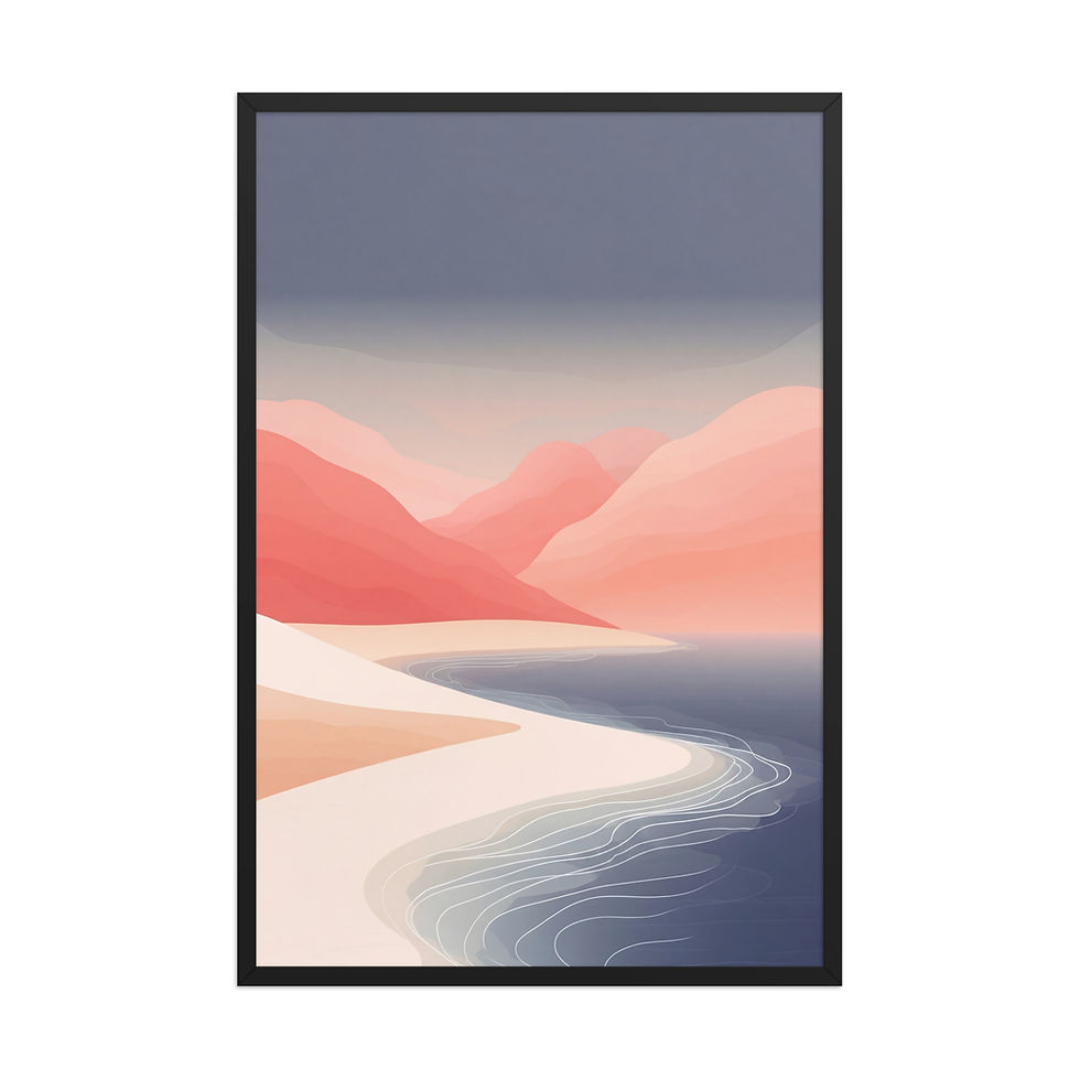 Thumbnail: Big Sur Coast — Mist-Washed Seascape Mega Framed Print