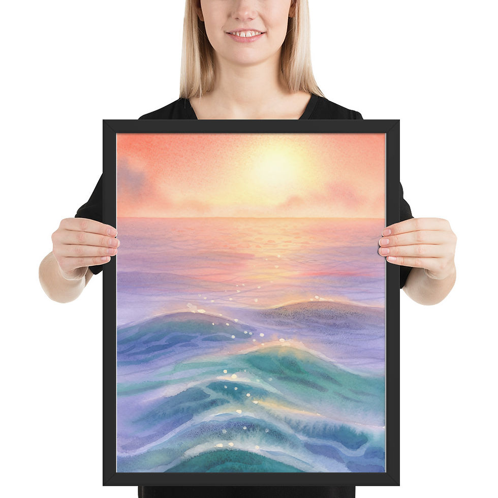 Thumbnail: Ocean Spray Art Print for Bedroom