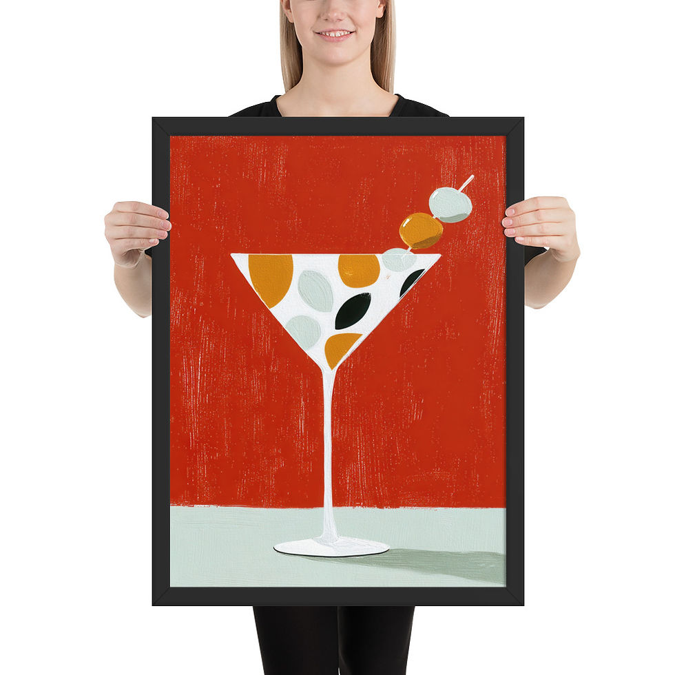 Thumbnail: Framed Colorful Abstract Art - Unique Eclectic Touch