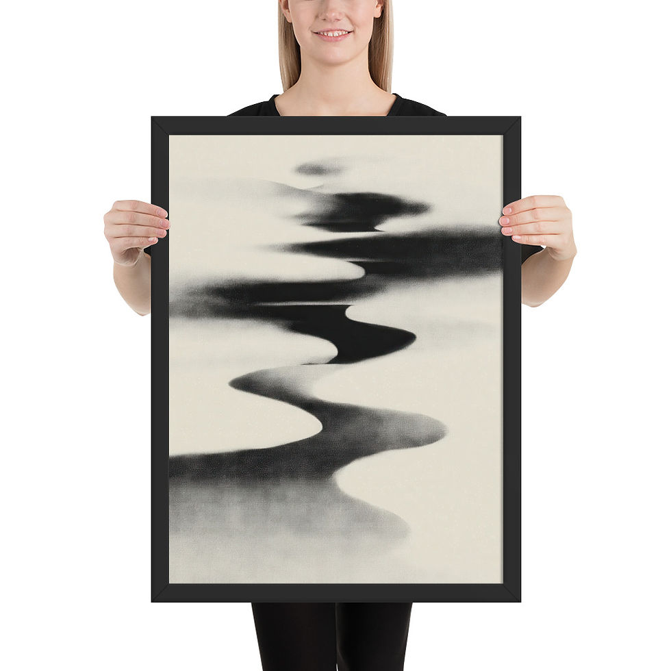 Thumbnail: Japandi Sumei-e Japanese Ink Inspired Print