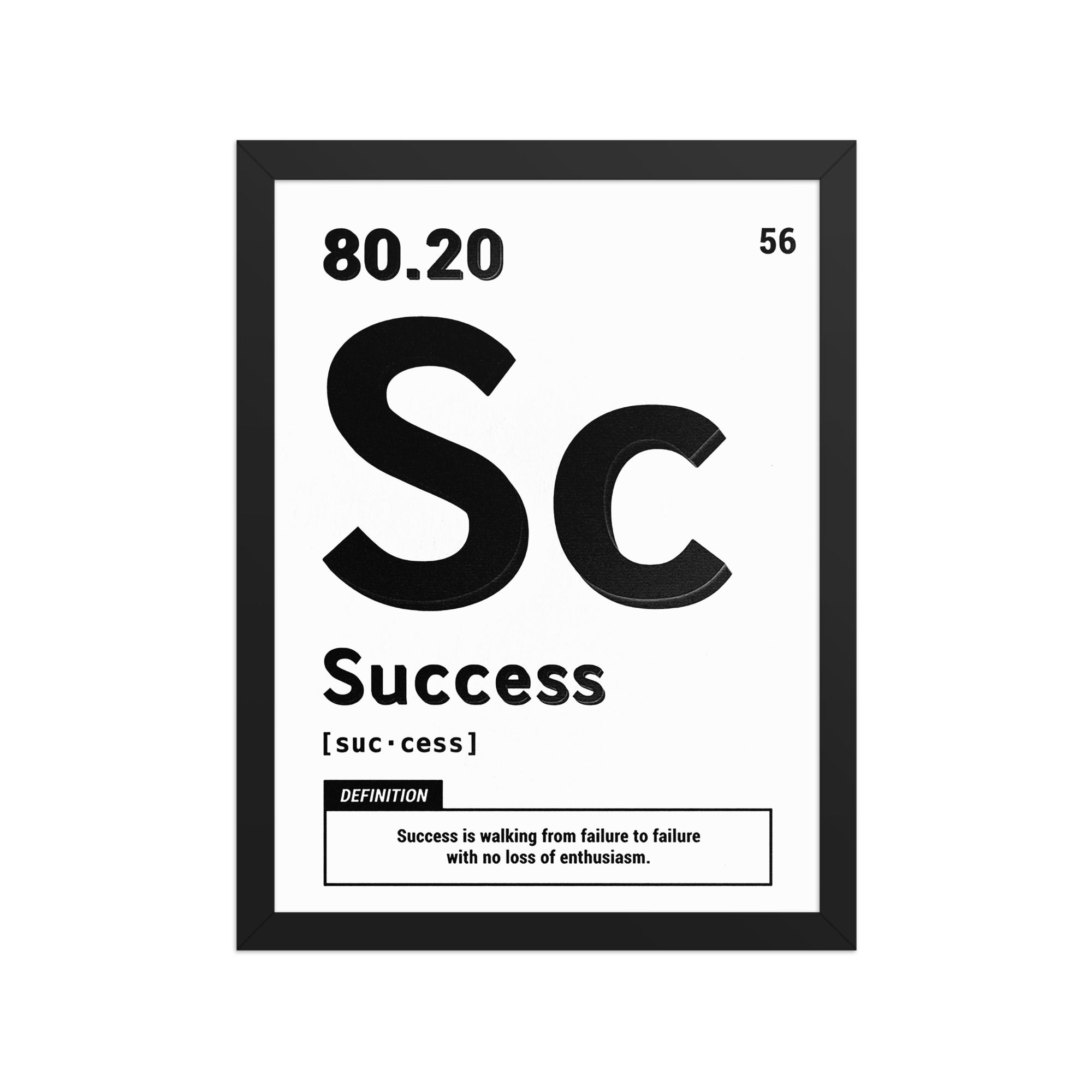 Success vi | Motivational Framed Poster | 12 x16 inch