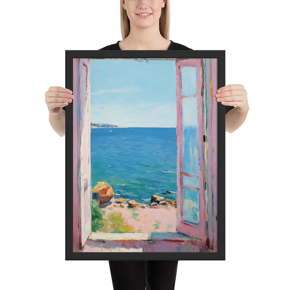Thumbnail: Vibrant Abstract Framed Wall Art for Modern Decor