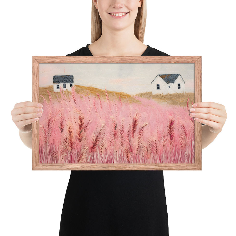 Thumbnail: Simple Elegant House in a Landscape Art Print