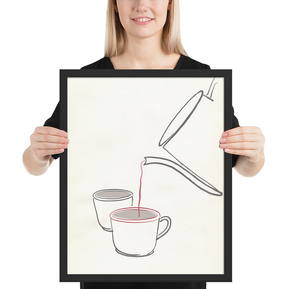 Thumbnail: Coffee Pour Minimalist Art for Cafes