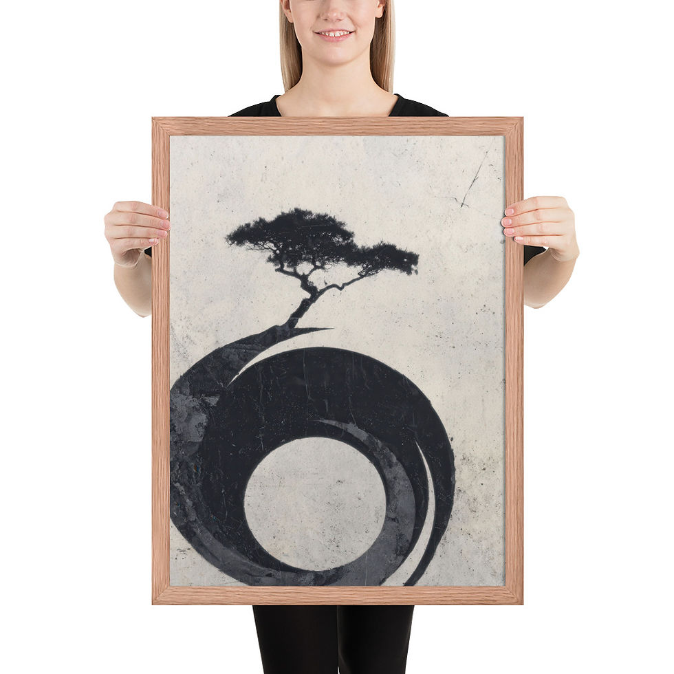 Thumbnail: Japandi Bonsai Tree Whirlpool Sumi-e Inspired