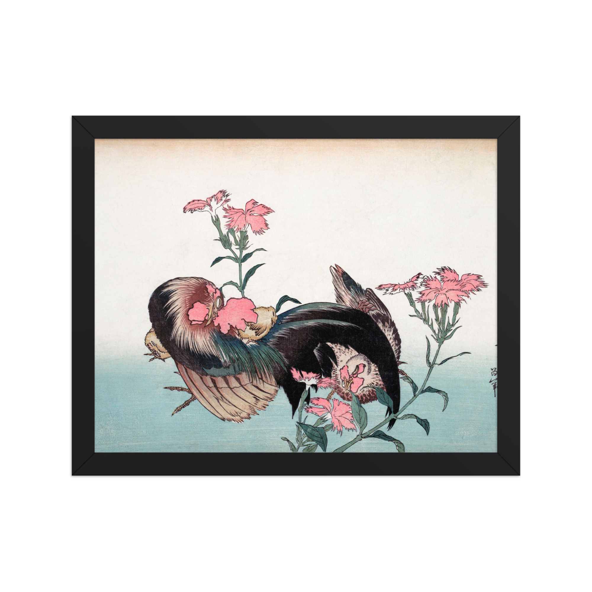 Framed Hokusai Art for Bedroom
