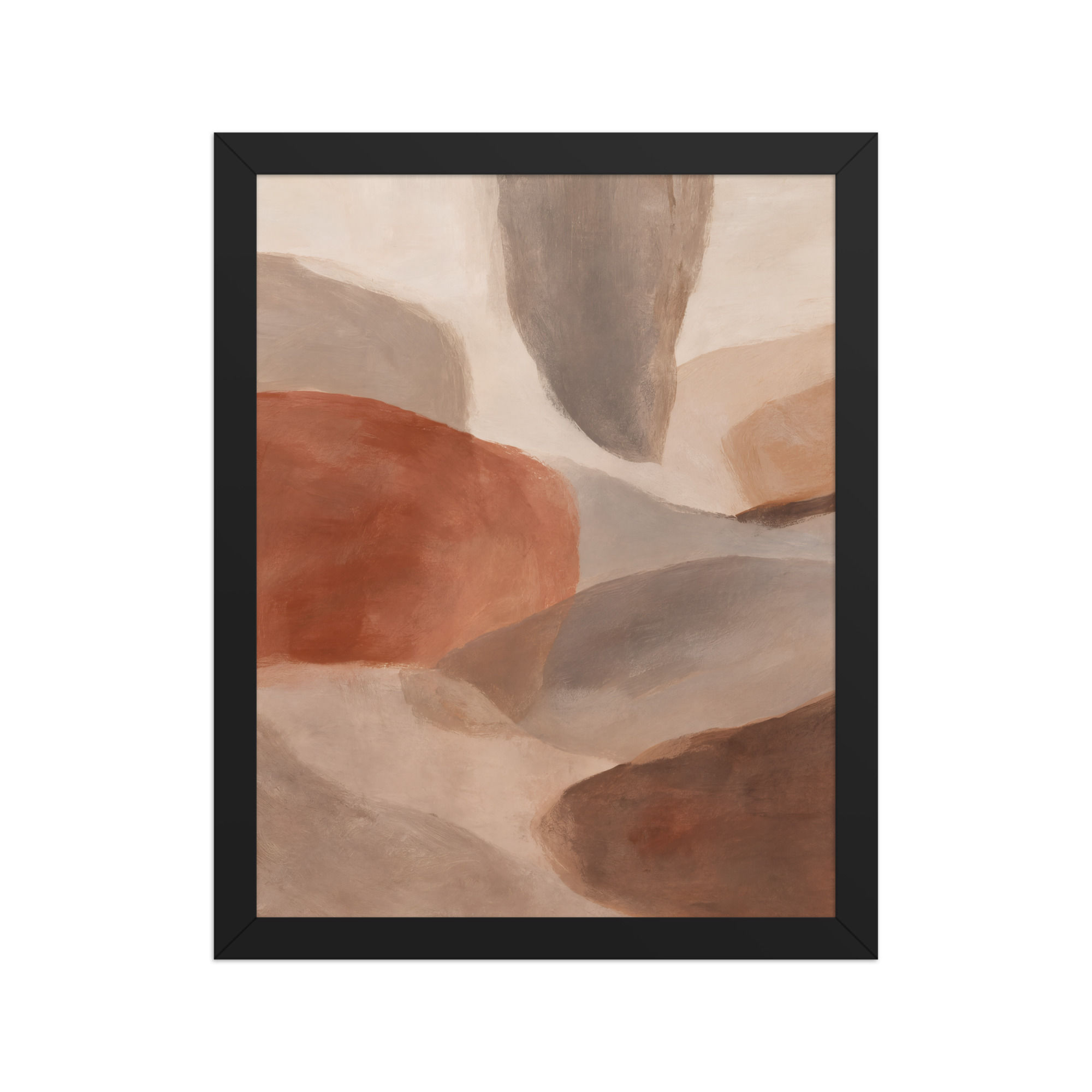 Modern Earth Tone Minimalist Wall Art for Office