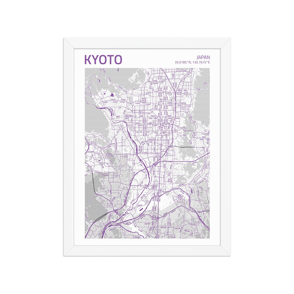 Thumbnail: Kyoto | Framed City Maps: Vibrant Art for Urban Decor Lovers