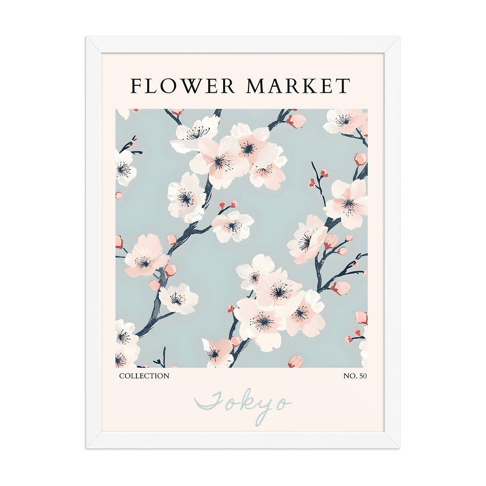 Thumbnail: Tokyo | Framed Botanical Wall Art: Nature Prints from Global Cities