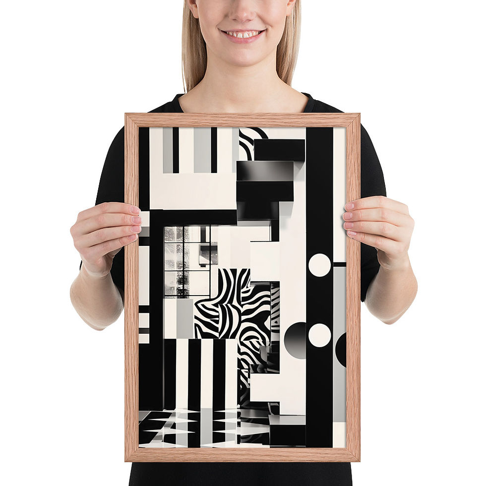 Thumbnail: Black and White Modern Print 
