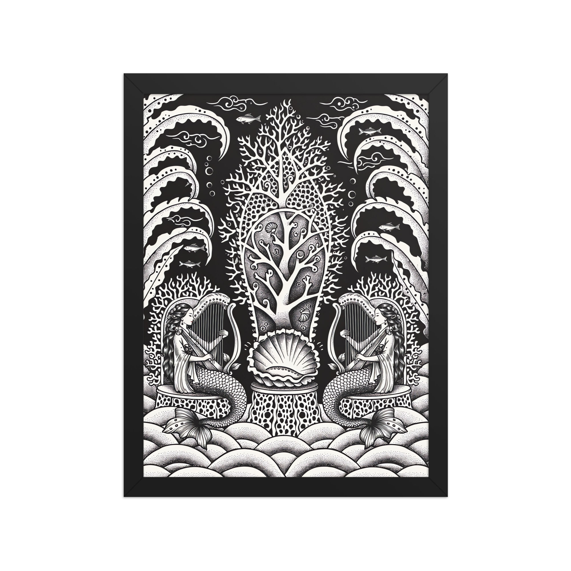 Throne of the Mermaid Court Art Print