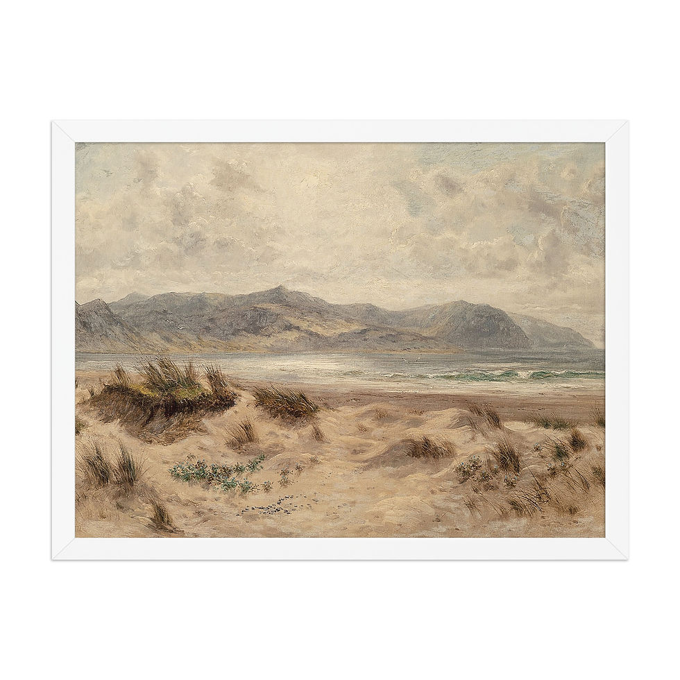 Thumbnail: Coastal Dunes Framed Vintage Art Print