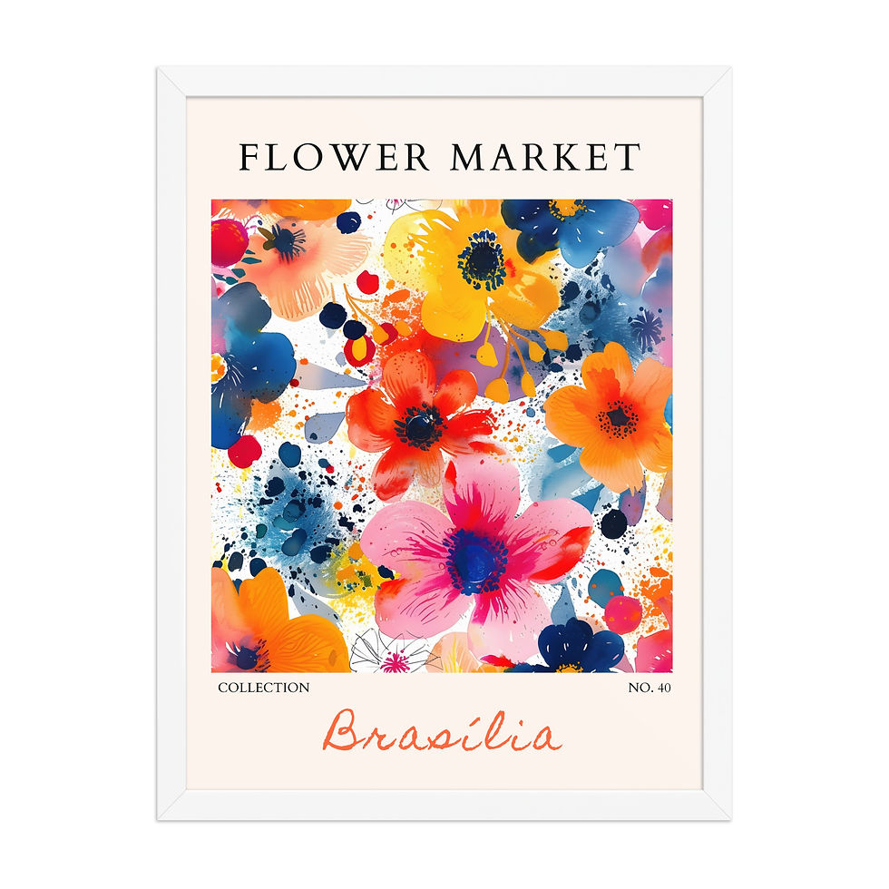 Thumbnail: Brasilia | Framed Botanical Wall Art: Nature Prints from Global Cities