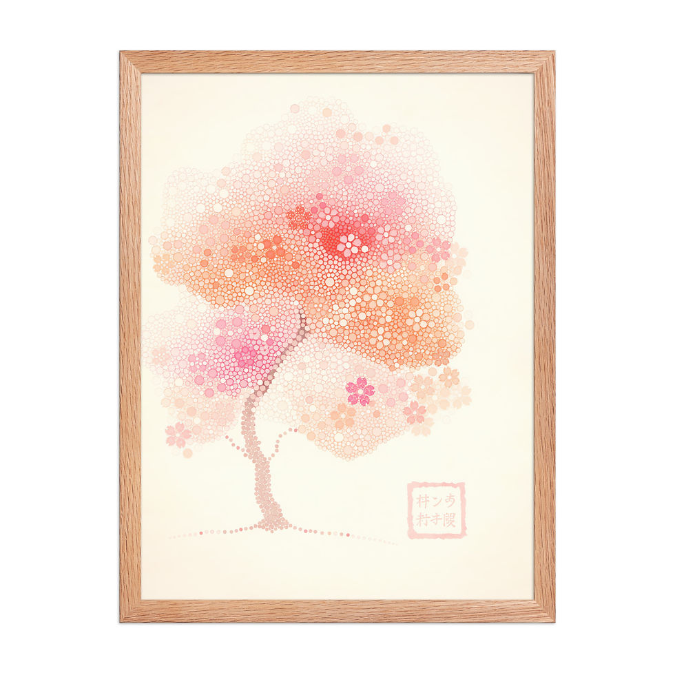 Thumbnail: Stylized Cherry Blossom Tree Art