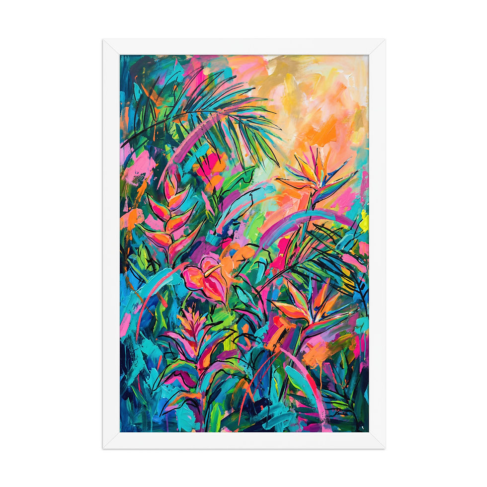 Thumbnail: Jungle Color Riot Abstract Botanical Mega Print