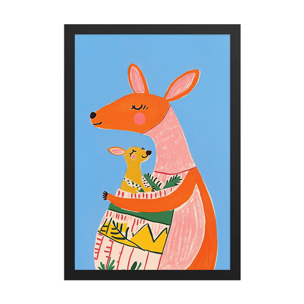 Thumbnail: Kangaroo | Children's Bedroom | Nursery Wall Art