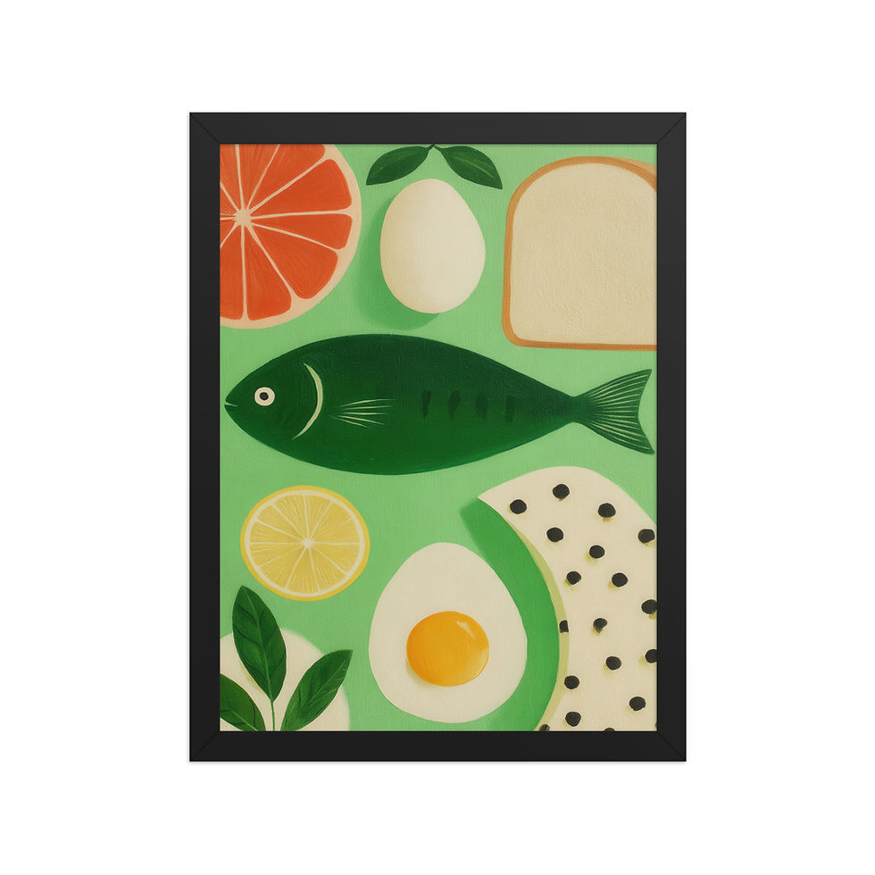 Thumbnail: Cooking Dinner Gouache  Inspired Art Print 