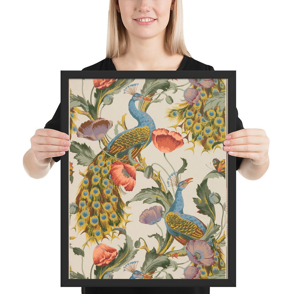 Thumbnail: Classic Vintage Japanese Art Print - Framed Decor