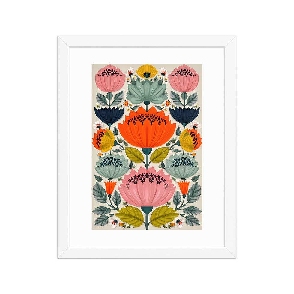 Thumbnail: Scandinavian Style Nature Art - Botanical Folk Wall Decor