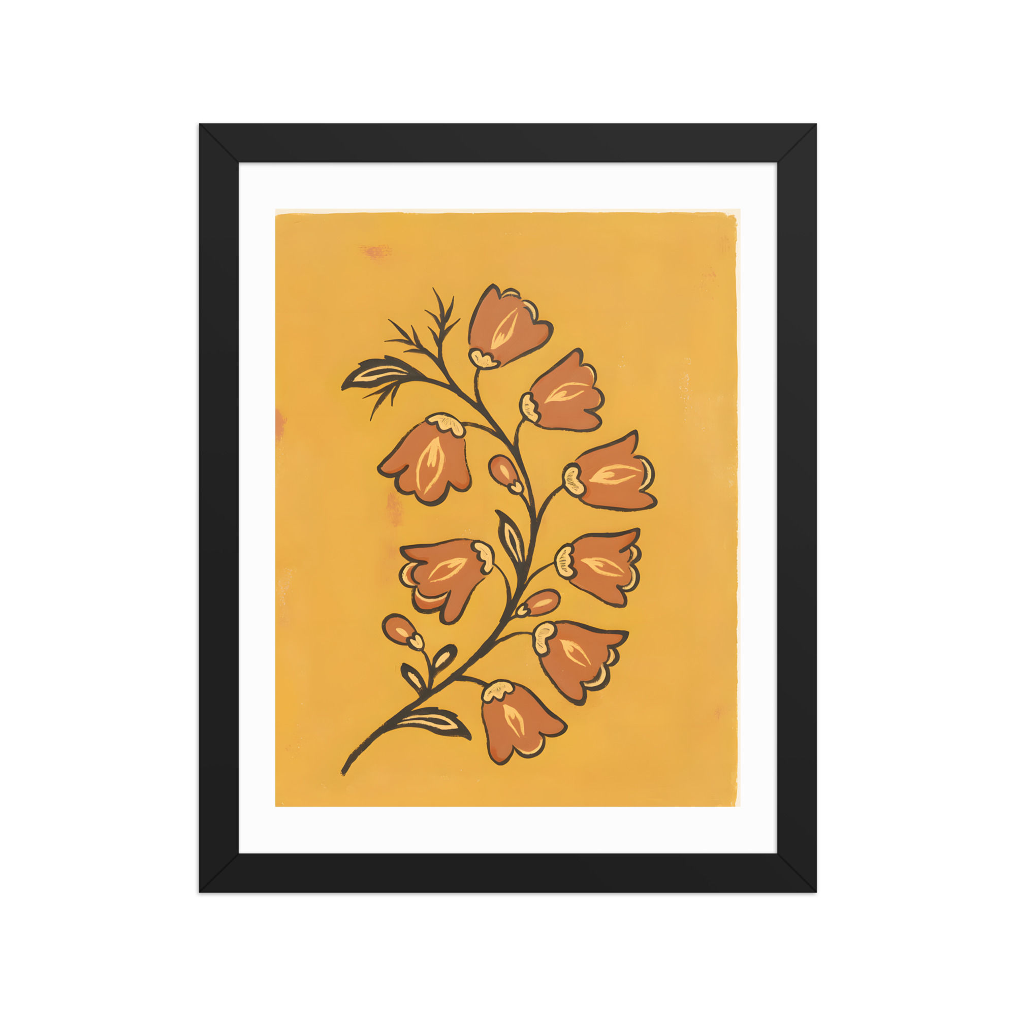 Sweeping Foxgloves Framed Botanical Wall Art